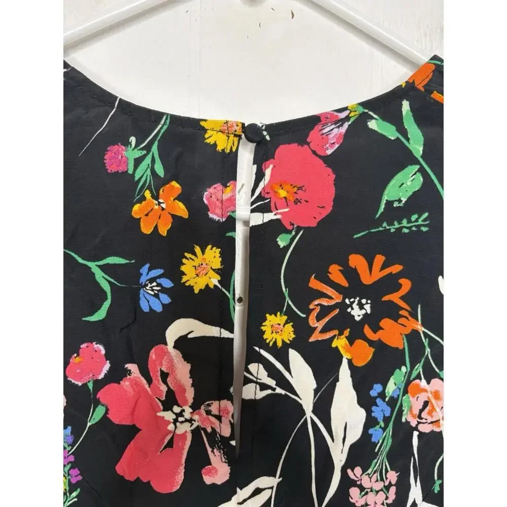 A New Day Dress Womens Medium Cinched Front Colorful Florals Maxi Modest Spring - Picture 5 of 13